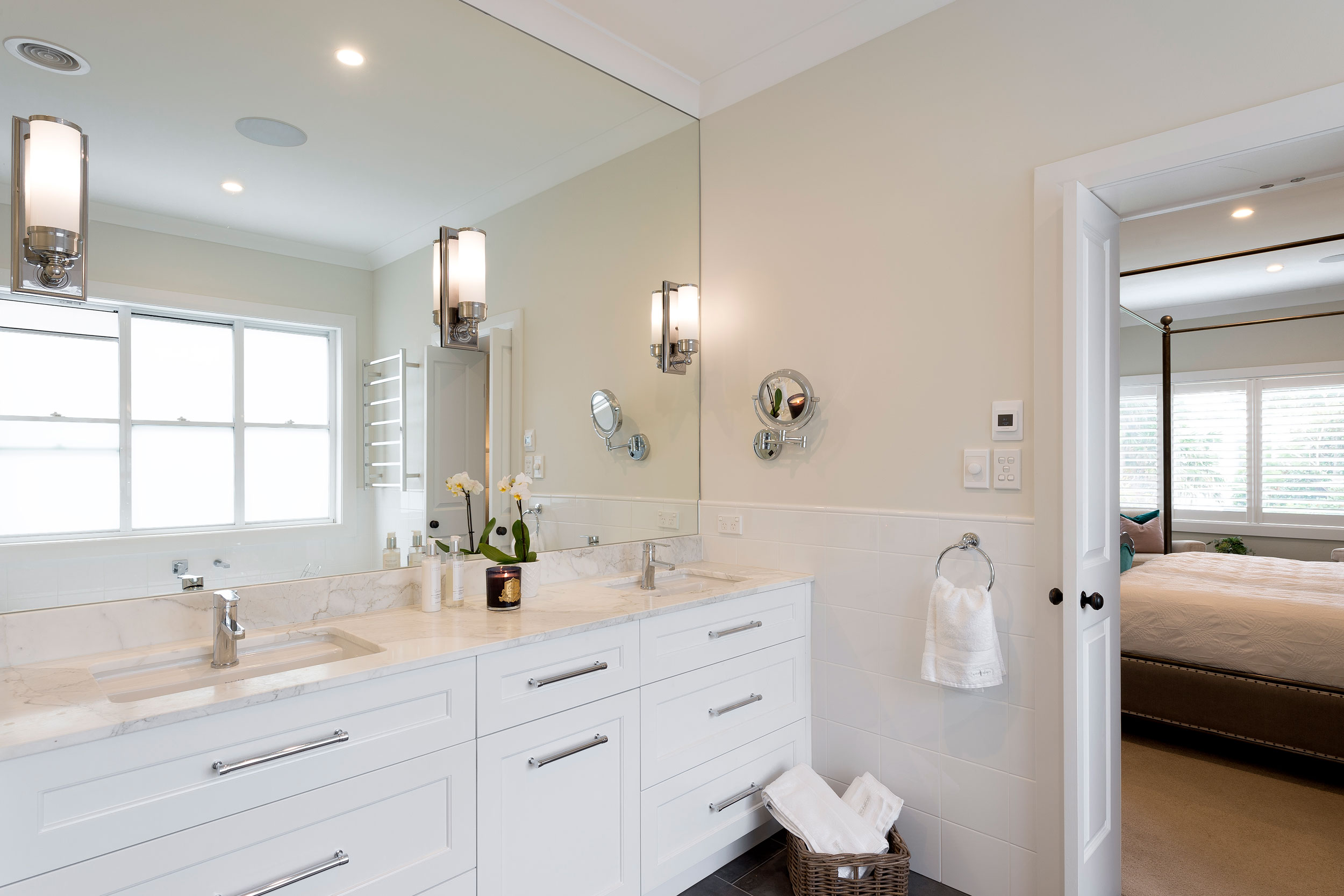 Deluxe ensuite bathroom designed by Rachel Boden Interiors Australia