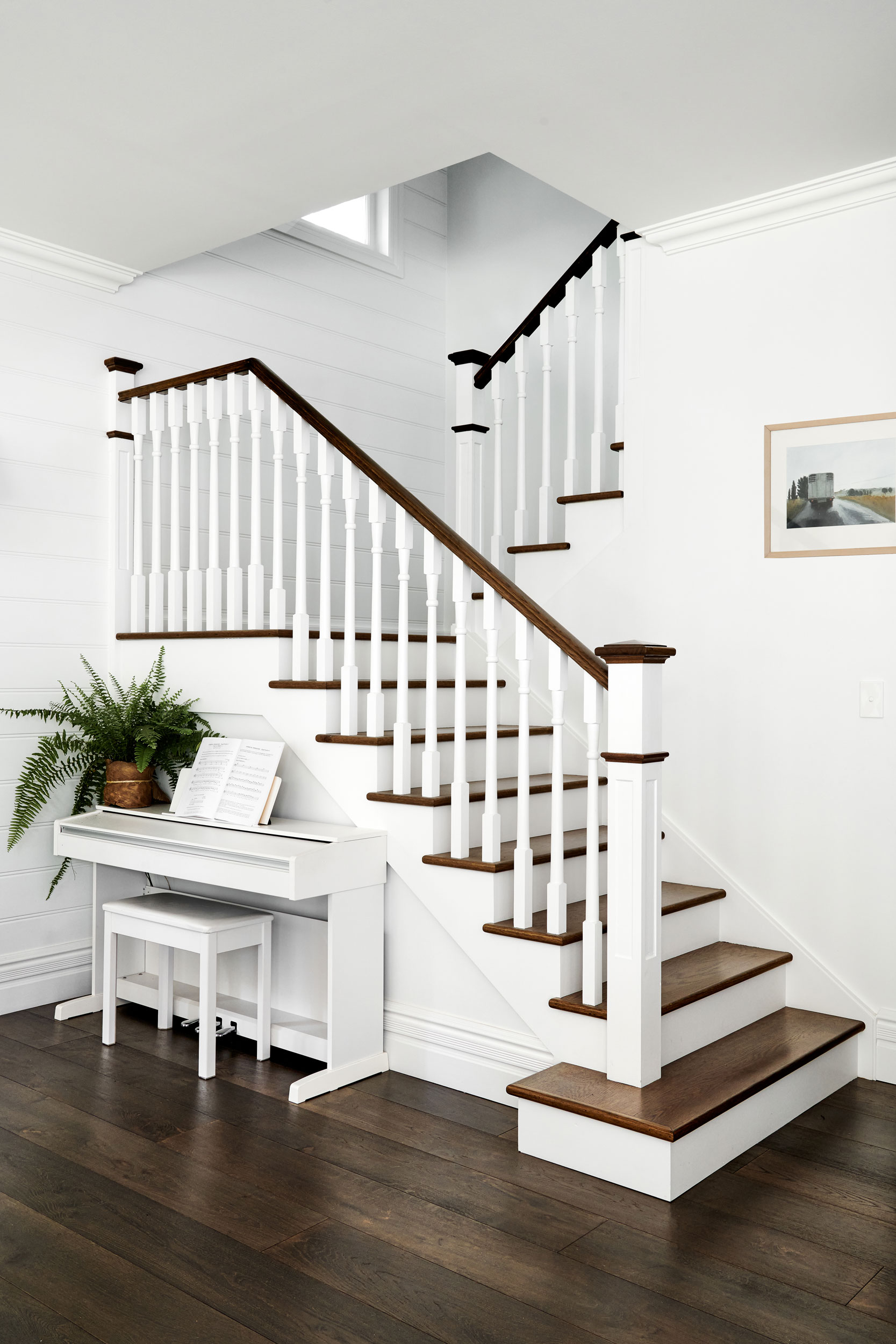 This incredible Staircase design was a key element to bringing the Mosman house together with a natural flow by Rachel Boden Interiors Sydney Australia